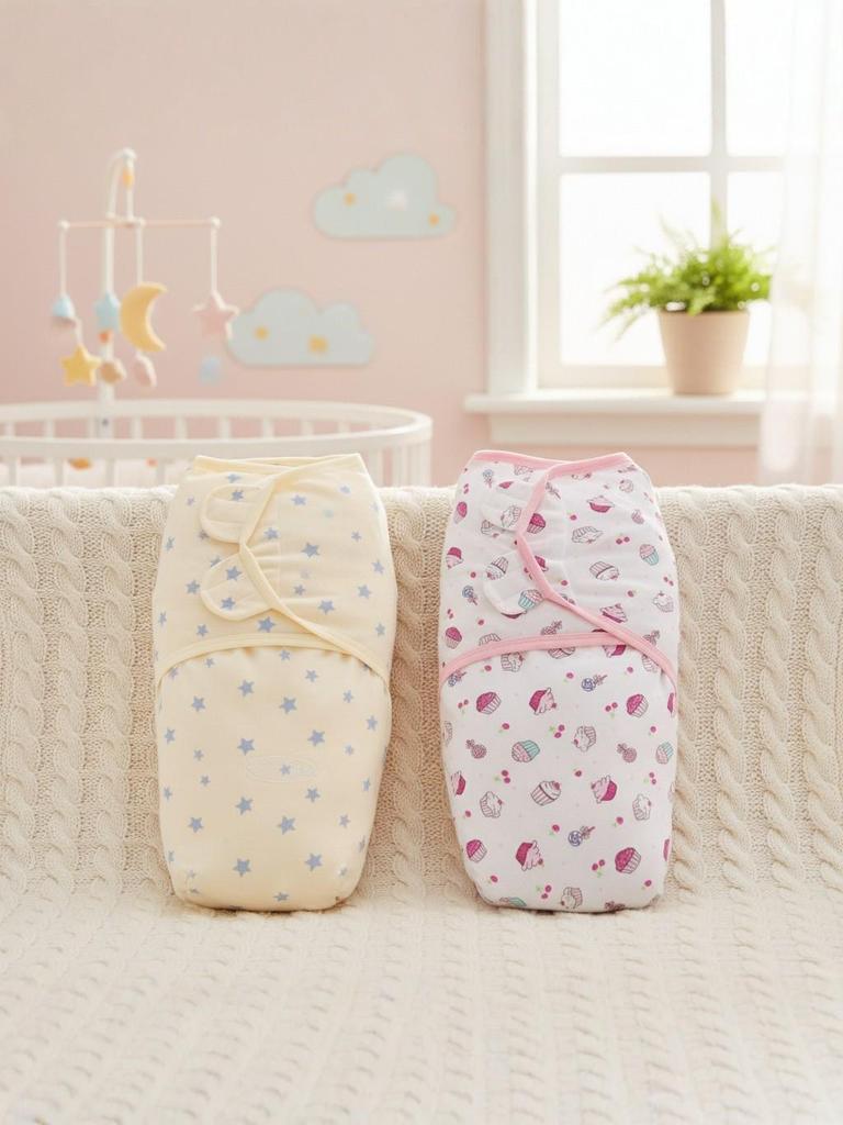 Newborn Pure Cotton Cartoon Swaddle & Sleeping Bag, Class A