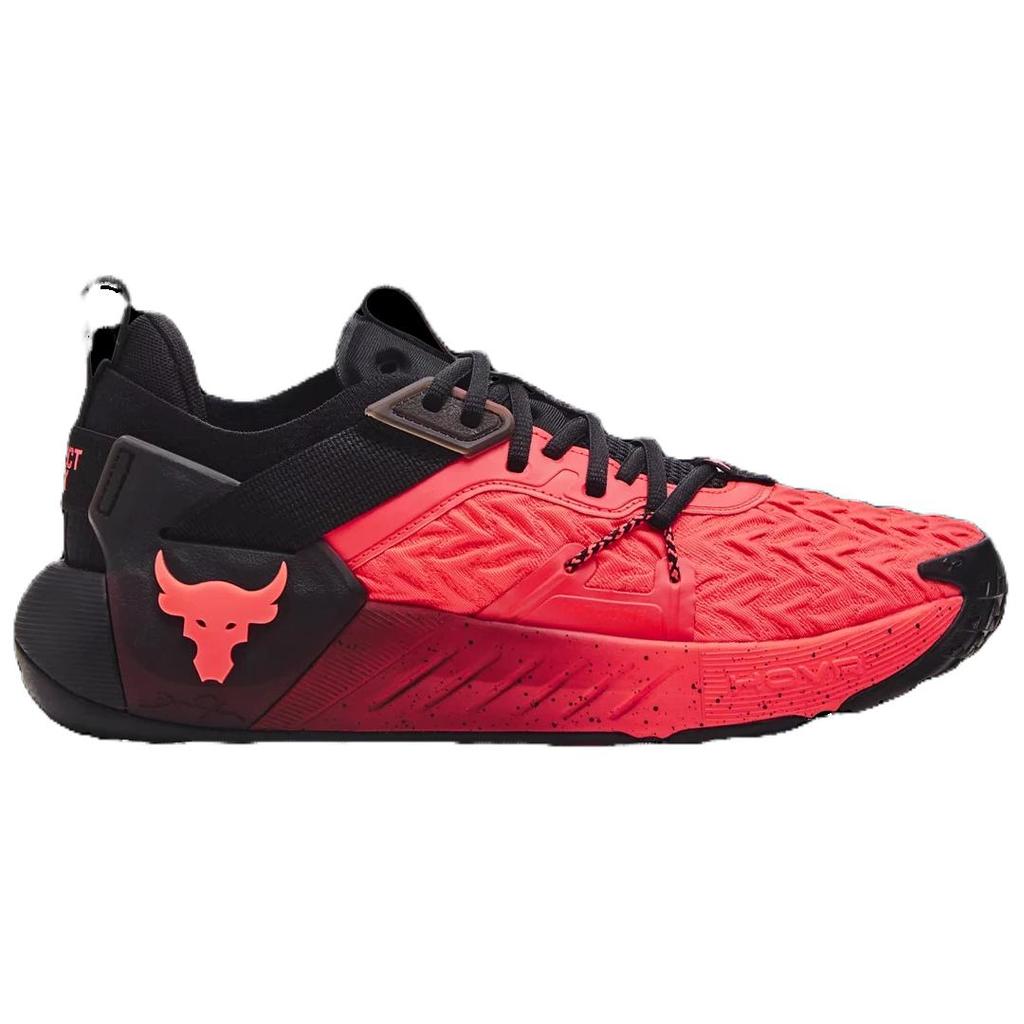 Under Armour Project Rock 6 Phoenix Fire Svart Herre Sneakers Rød 3026534-800