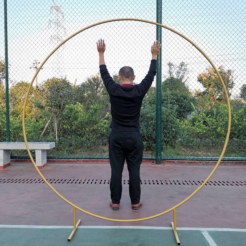 Round Wrought Iron Wedding Arch Decoration Frame