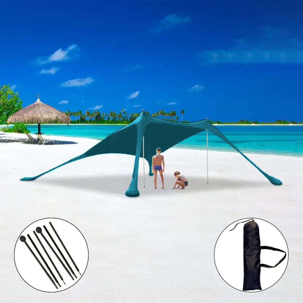 Cort de plajă Copertină portabilă pentru camping și protecție solară