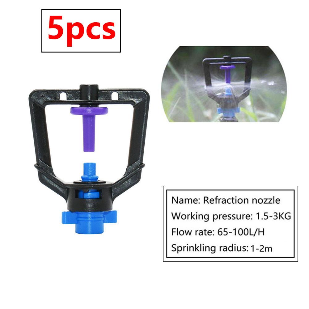 

Greenhouse Watering Sprinkler Drip Irrigation Garden Adjustable Micro Spray Rotating Refraction Mist Nozzle 1/4 Barb Thread