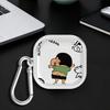Cartoon Crayons Shinchan Case For Samsung Galaxy Buds 2Pro 4 Pro 4Pro 3 FE Live 3Pro 2 Clear Earphone Cases Cover With Hook