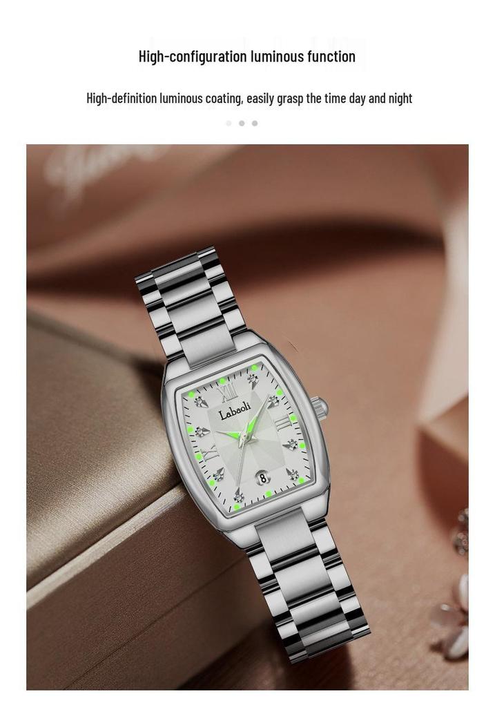 La Baoli Couple Quartz Waterproof Steel Wristwatch LA531