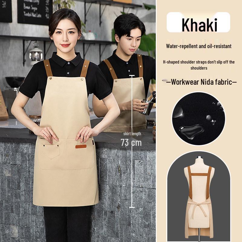 Waterproof Logo Printed Apron for Cafes, Restaurants & Supermarkets