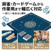 Card Game Play Tabletop 80x80cm Mahjong, Poker, Magic, Mat, Cover, Stain-Resistant, Sound-Dampening, Non-Slip, (Blue 2) [Used]