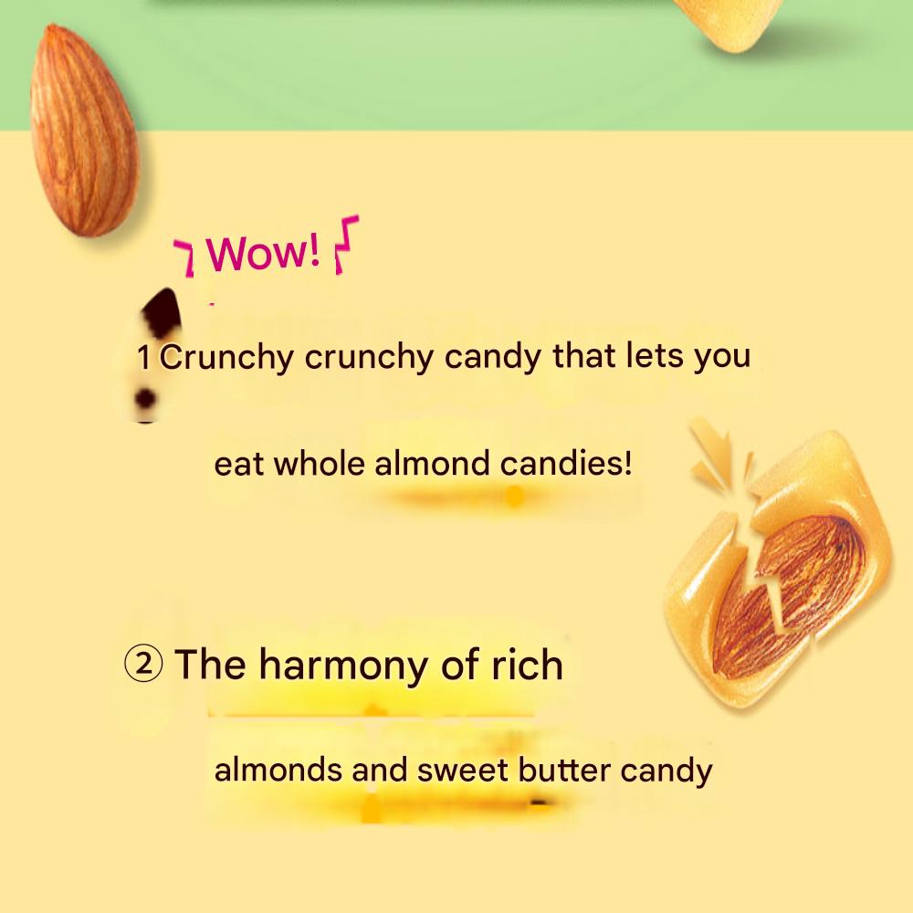 Orion Whole Almond Candy 3 x 90g (One each candy packaged inside a 90g bag)