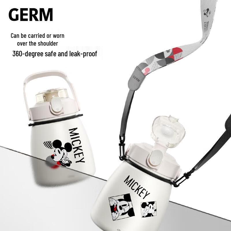 Gemi Large Capacity Mickey Mouse Insulated Straw Bottle