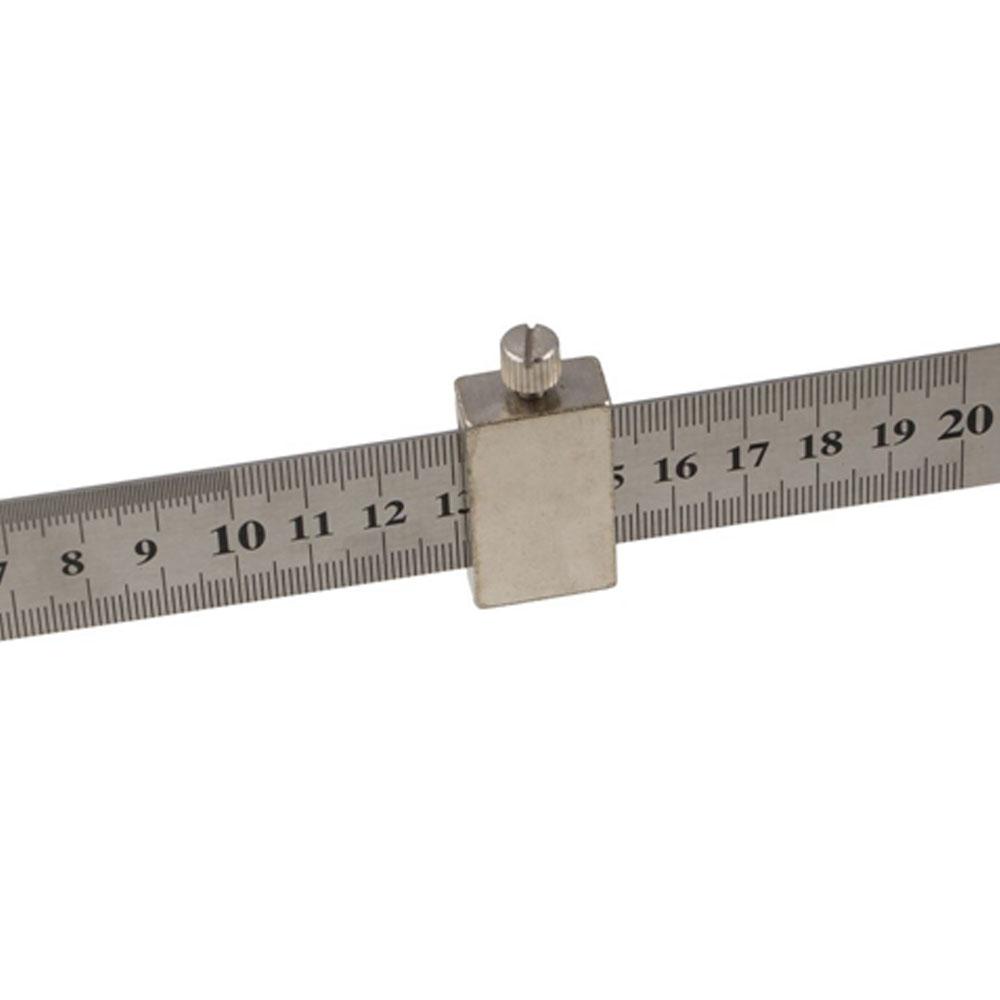 Durable Steel Ruler Positioning Block Square Marking Gauge Brass Angle Scriber Line  Home