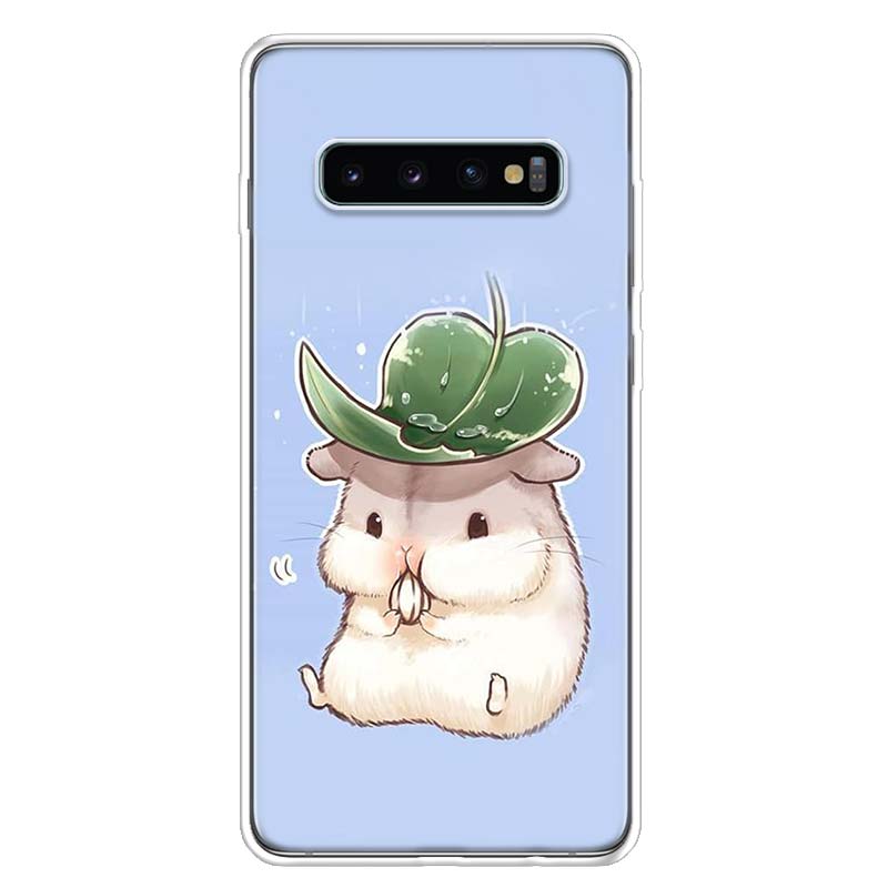 Чехол для телефона с милым питомцем хомяком для Samsung Galaxy S10 Plus S20 FE S21 S22 Ultra S10E S9 S8 + S7 Edge J4 Samsung S10