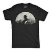 Mens Funny T Shirts Moon Unicorn Fantasy Graphic Tee for Men