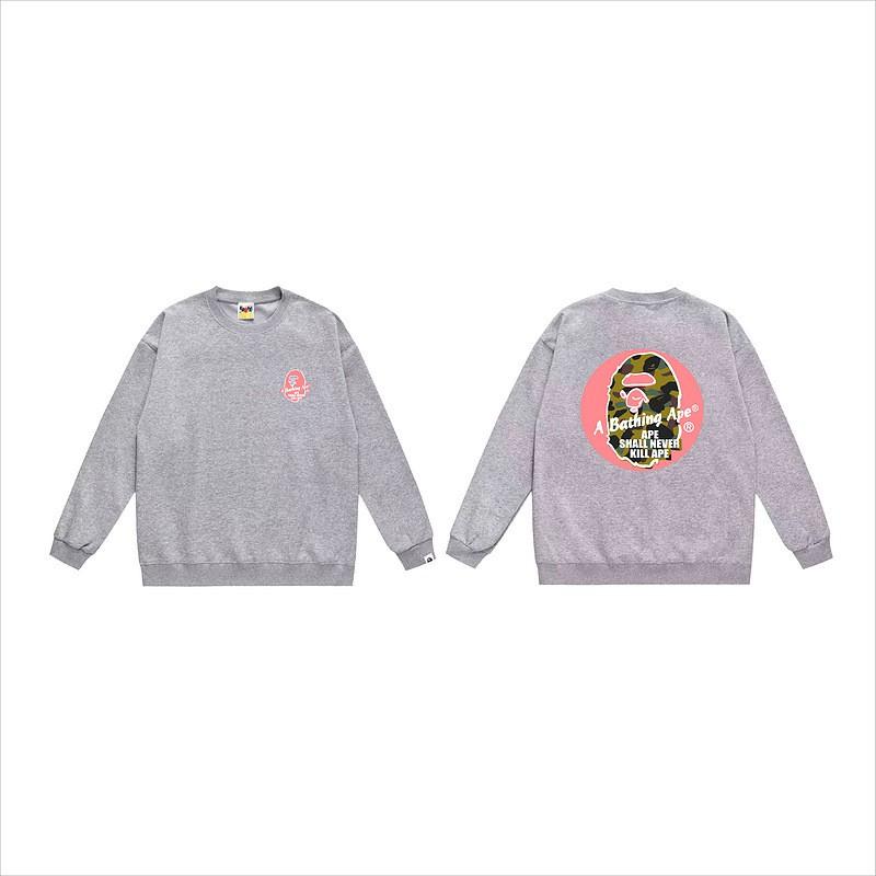 Unisex lässiger übergroßer Rundhals-Pullover mit Schriftzug-Print leichter Baumwoll-Hoodie