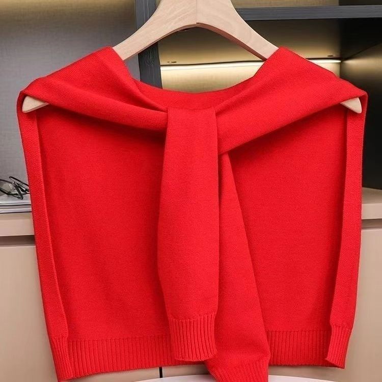 

[Shawl] Spring And Autumn Striped Shawl Women S Foreign High-End Knitting Versatile average size 70-80kg