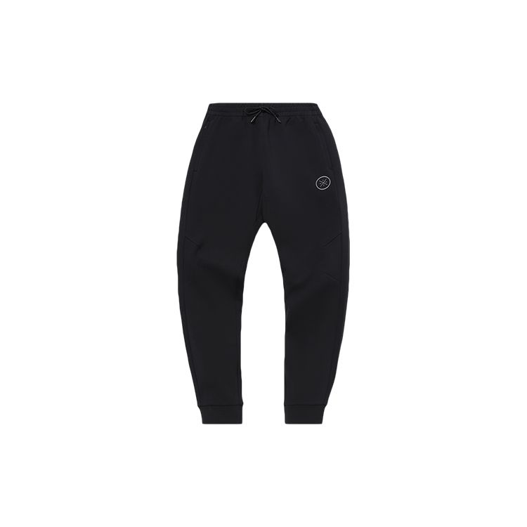 Li Ning Wade Series Casual Sports Knit Pants Men Pants Standard-Black AKLQ709-1