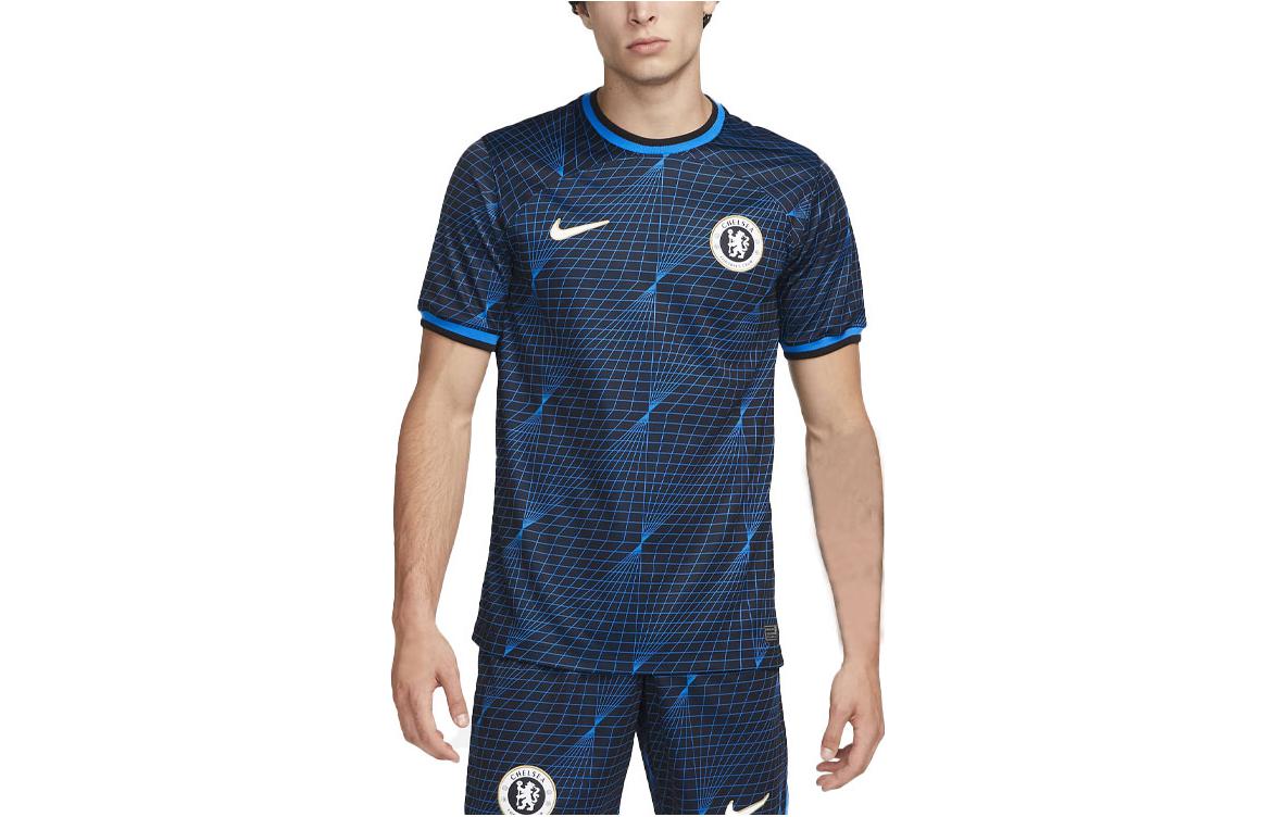 Мужские синие футбольные майки Nike Dri Fit Умеренные DX2683-428 L