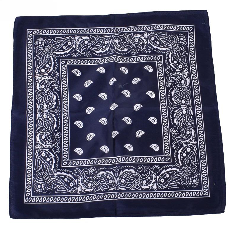 

53см*53см Летний Солнцезащитный Пляжный Шелковый Шарф Повседневный Элегантный Тонкий Дышащий Шейный Женский Платок Бандана Головной Убор Шарф-Шаль темно-синий