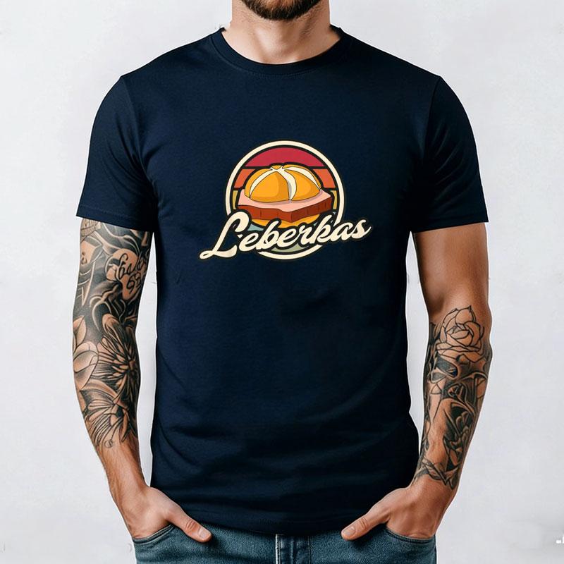 Leberkäse T-Shirt Oktoberfest München Bayern Fun Shirt Lustiges Neues Sommer Kurzarm-T-Shirt Gestartet Lässiges Baumwoll-Print-Oberteil