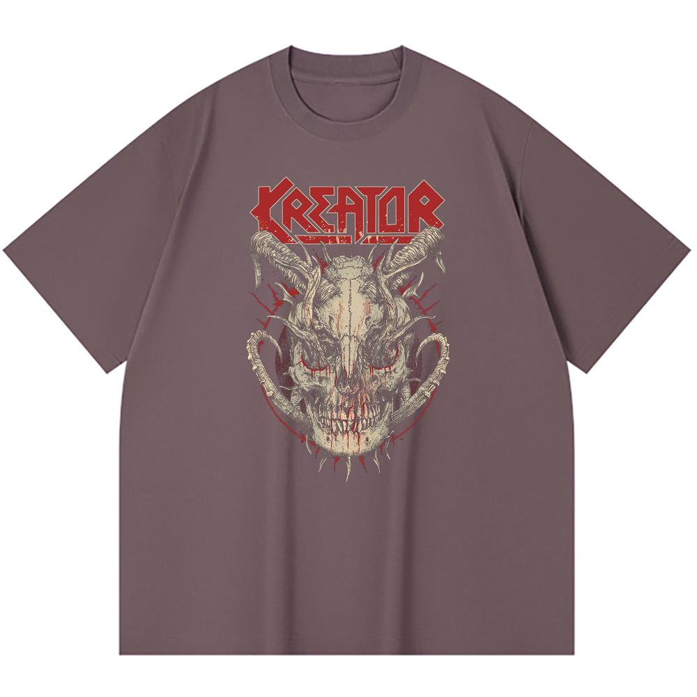 230 Gsm 100% Cotton Heavy Metal T-Shirt  Rock Band Popular Music Print Unisex Heavy Cotton T Shirt