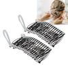 2pcs Banana Hair Clips Fashionable Stretchy Vintage Clincher Comb Tool for Women Thick Wavy Curly Hair