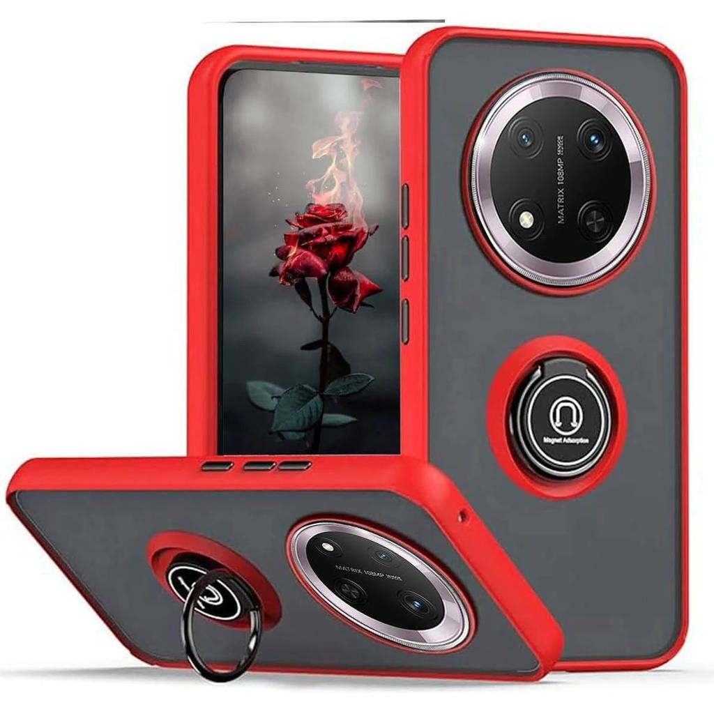 Armor Matte Case For Honor Magic 7 Lite Pro X9c 5G Cover Ring Magnetic Stand Holder Shockproof Coque Shell Fundas