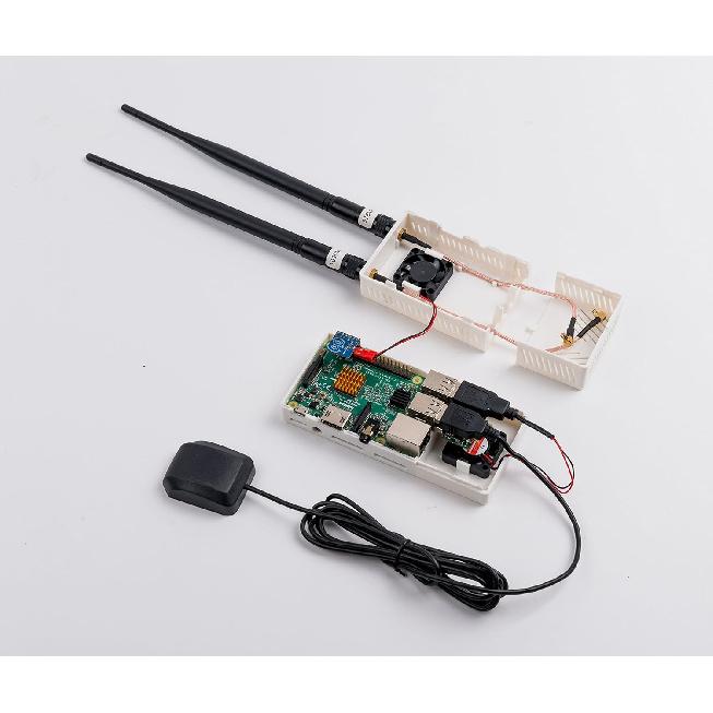 Summitlink V2 White Case Dual Fans for ADS-B Kit Fits AHRS Module and GPYes