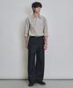 COSTUME O’CLOCK Linen-Like Non-Faded Wide Denim Pants Cp Black Coospt255Cpblack