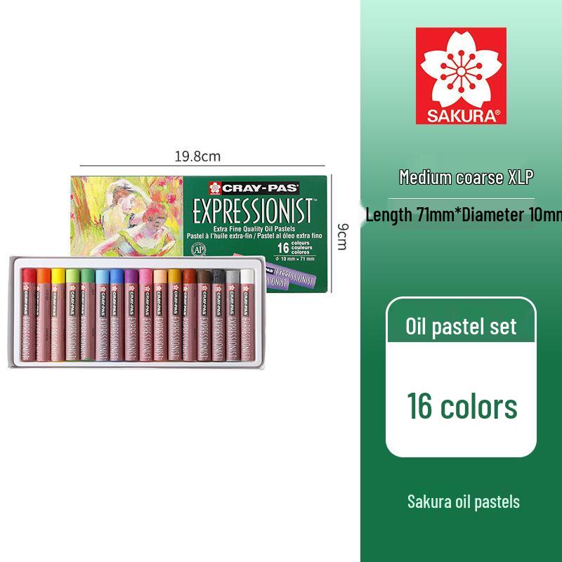 Washable Japan Sakura Oil Pastels: No-Mess Crayons for Kids & Students