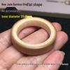 Handmade Double-Sided Polished Mottled Jade Bamboo Thumb Ring for Men and Women