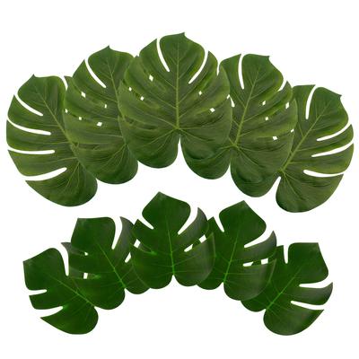 Artificial Tropical Palm Leaves Jungle Party Decoration Safari Animal S Summer Hawaiian Wedding Birthday Party Home Table Decor