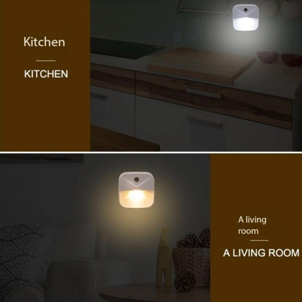 Intelligent Light-controlled Sensor Lights Wireless Control Light Sensor LED Night Light US/EU Plug Low Power Wall Lamp