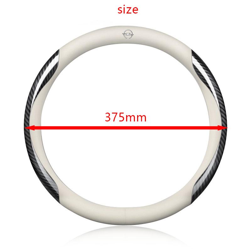 AAAYU1 AAAYQ1 New Car Steering wheel cover Carbon Fiber Suede For Opel Corsa Astra Insignia Vectra Zafira Meriva Mokka Grandland Vivaro