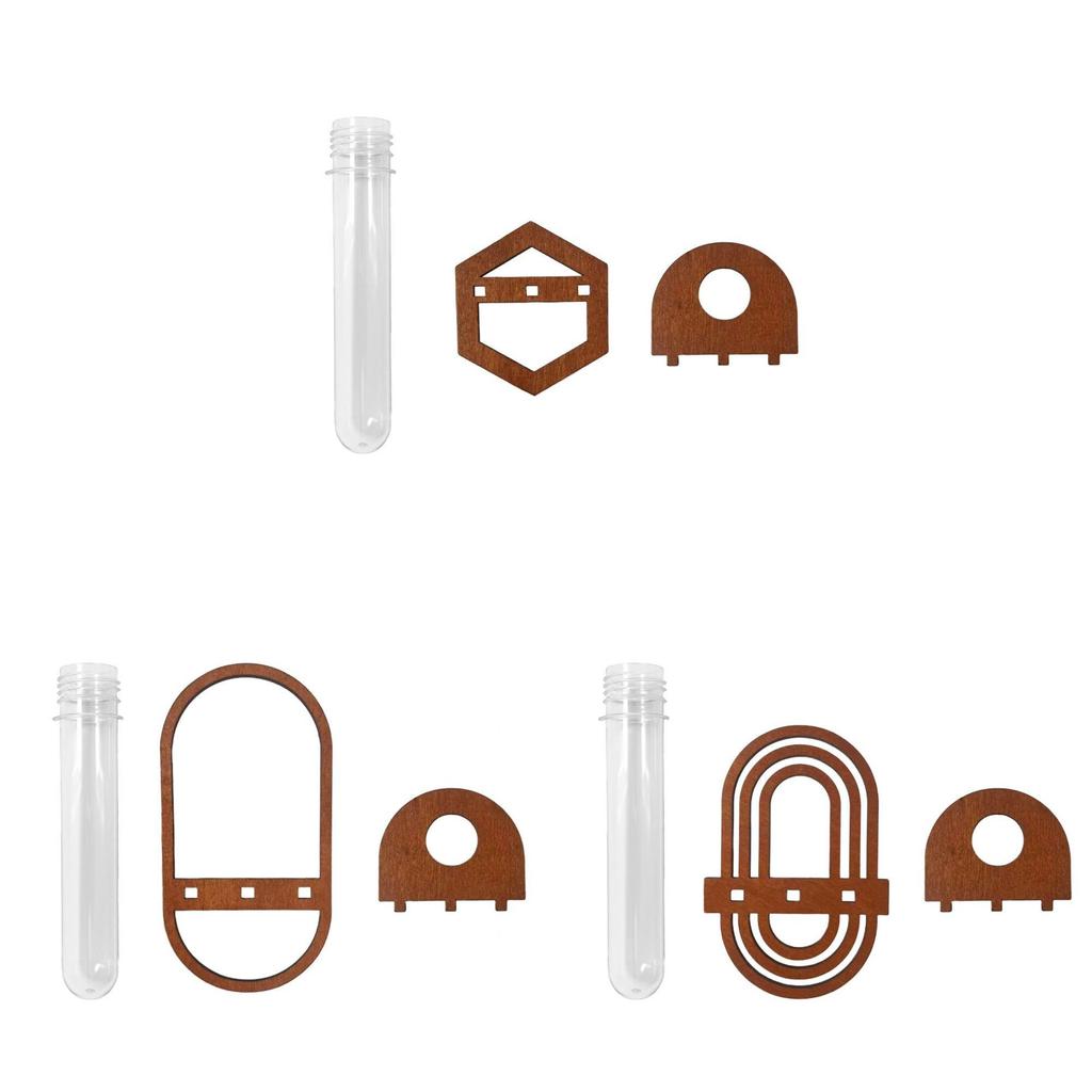 Wall Hanging Plant Vase With Bamboo Material And Rustic Style For Living Room