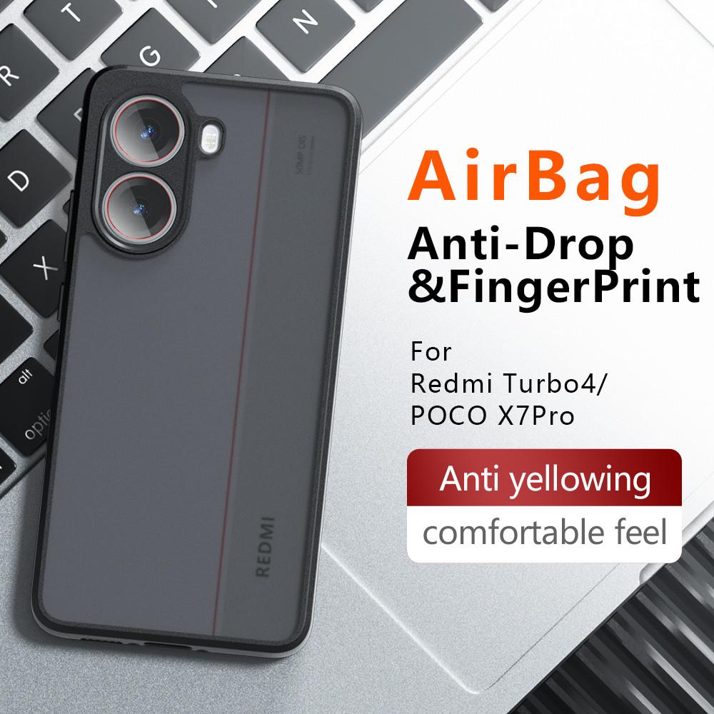 For Xiaomi Poco X7 Pro Luxury Armor Matte Phone Case For Xiaomi Poco X7 X6 F5 F6 M6 Pro C75 Transparent Acrylic Shockproof Cover