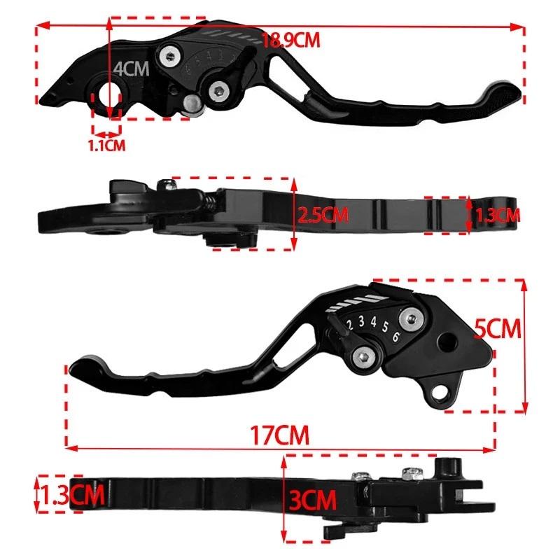 Motorcycle Brake Clutch Lever Handle Grip Cnc Aluminum Alloy Clutch Levers Brake Levers Motorcycle Accessories