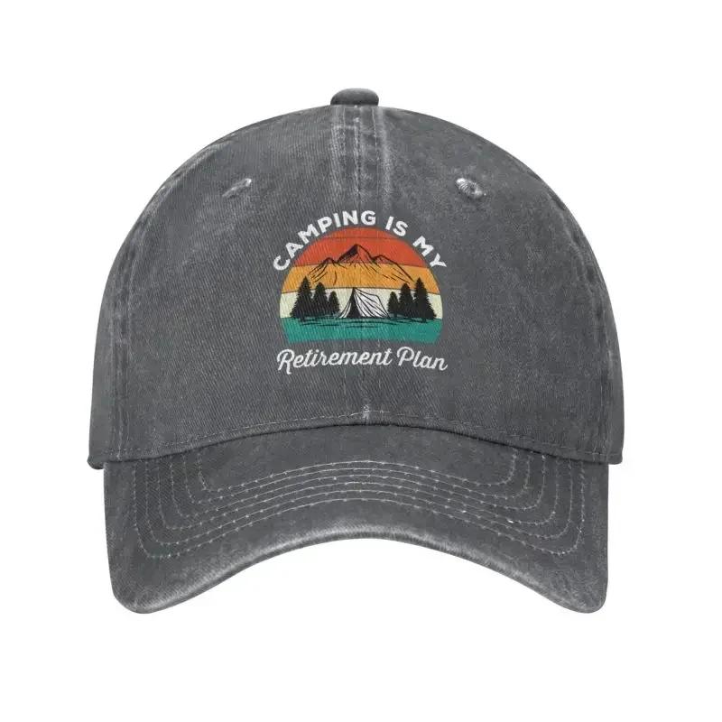 Camping Is My RetireUnisext Plan Baseball Cap Sports Unisex Womens Adjustable Mountain Camp Adventure Dad Hat
