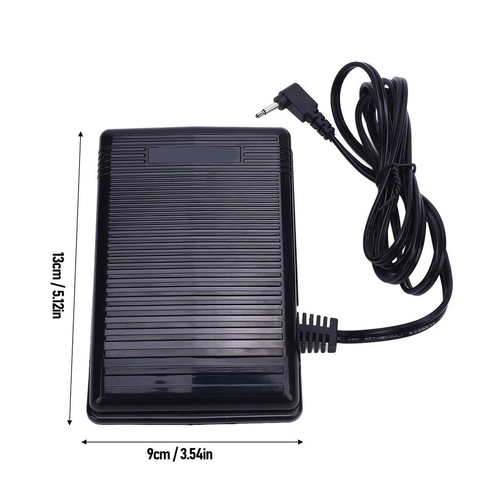 Sewing Machine Foot Control Pedal Lightweight Easy To Use Responsive Sewing Machine Foot Pedal Black Single Hole for HZL 80 B