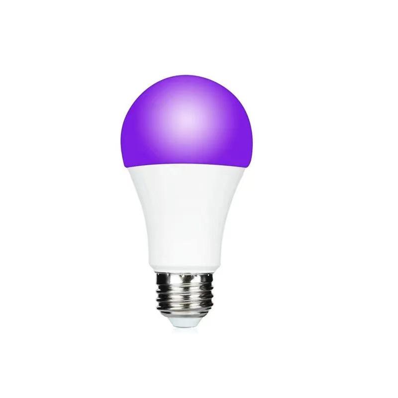 60mm E27 UV Purple Fluorescent Light Bulb, Plastic-Clad Aluminum, 85-265V, Ghost House Party Ultraviolet.