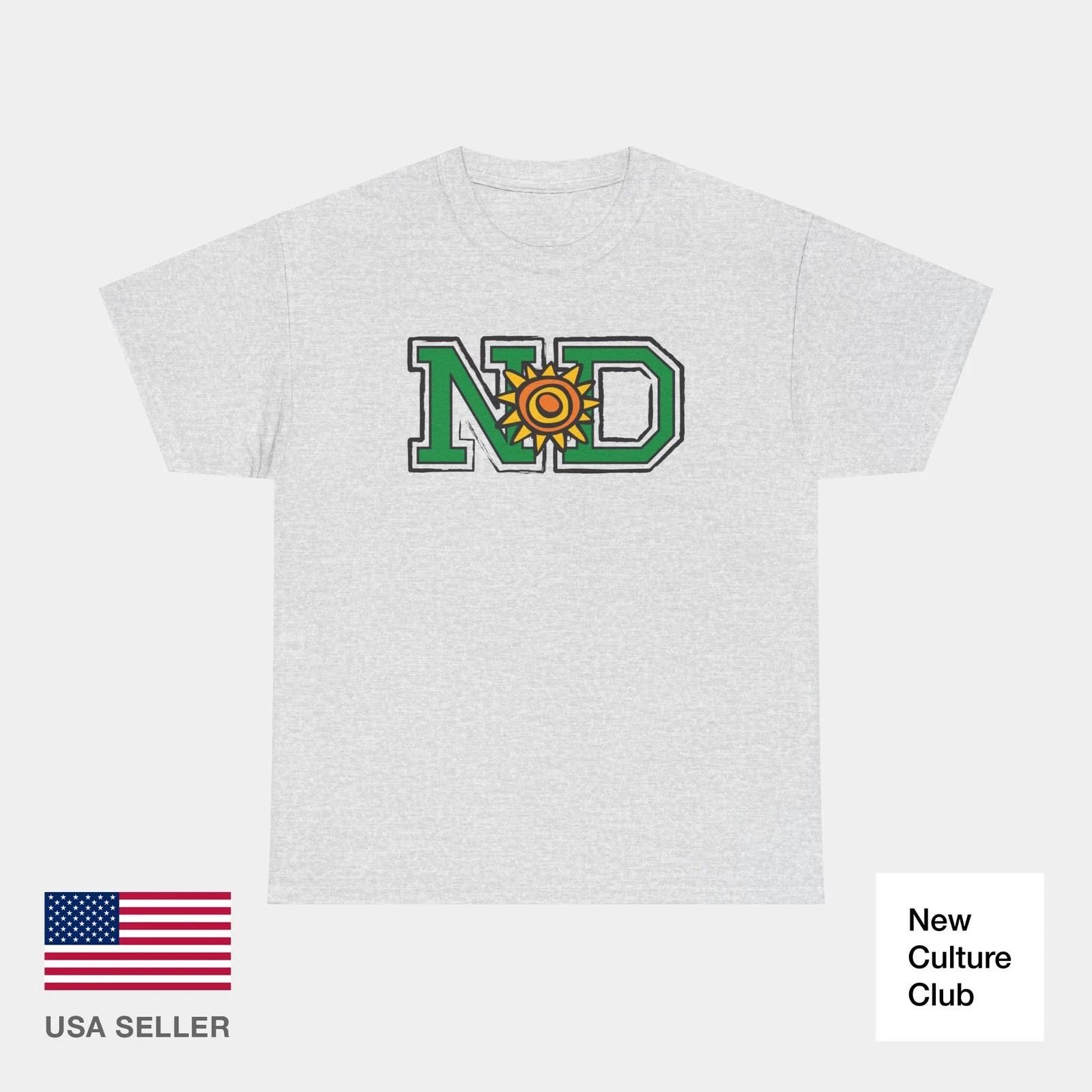 ND Logo Green New Deal Classic Skateboards Howell 80s 90s Retro T-Shirt Print M