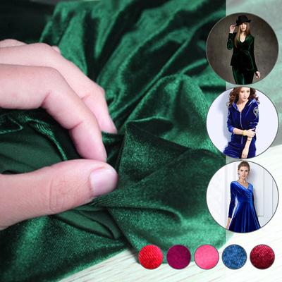 1 Meter Gold Velvet Fabric Soft Stretch On All Sides Compact Gold Velvet Fabric For Diy Sewing Clothes Dress Upholstery Material