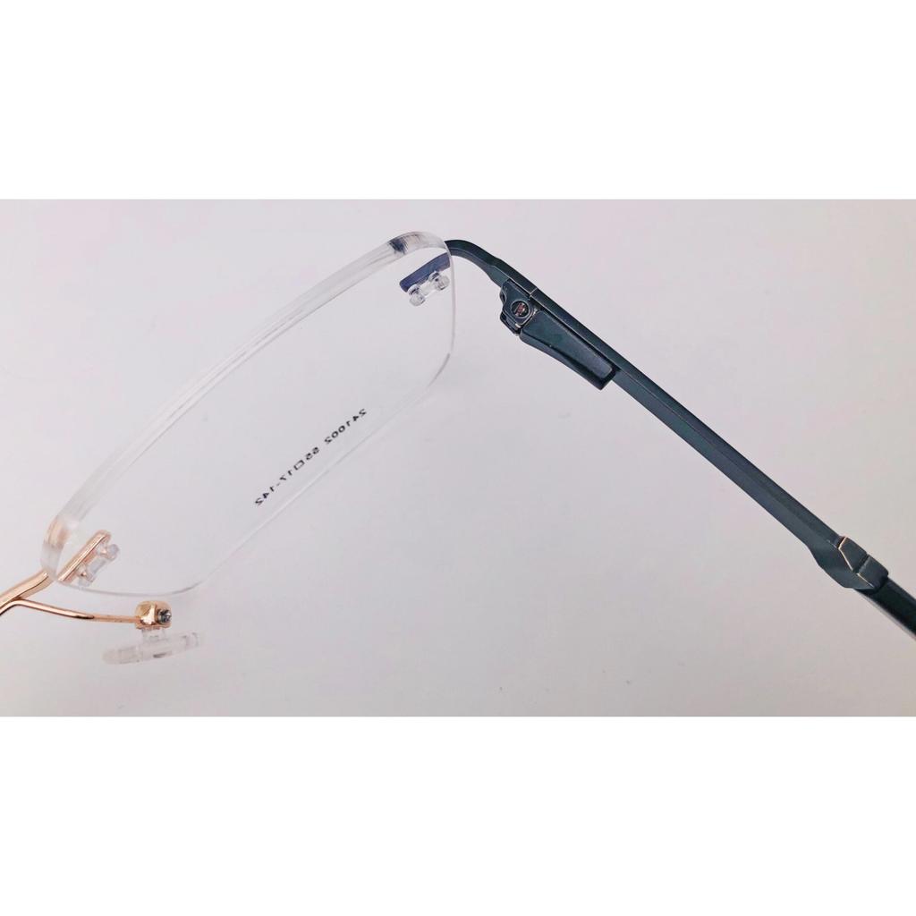 RSINC Unisex Rimless Metal Frame Fashion Tom Gold Black 55-17-142 IB-12 B0DK5LGZGS