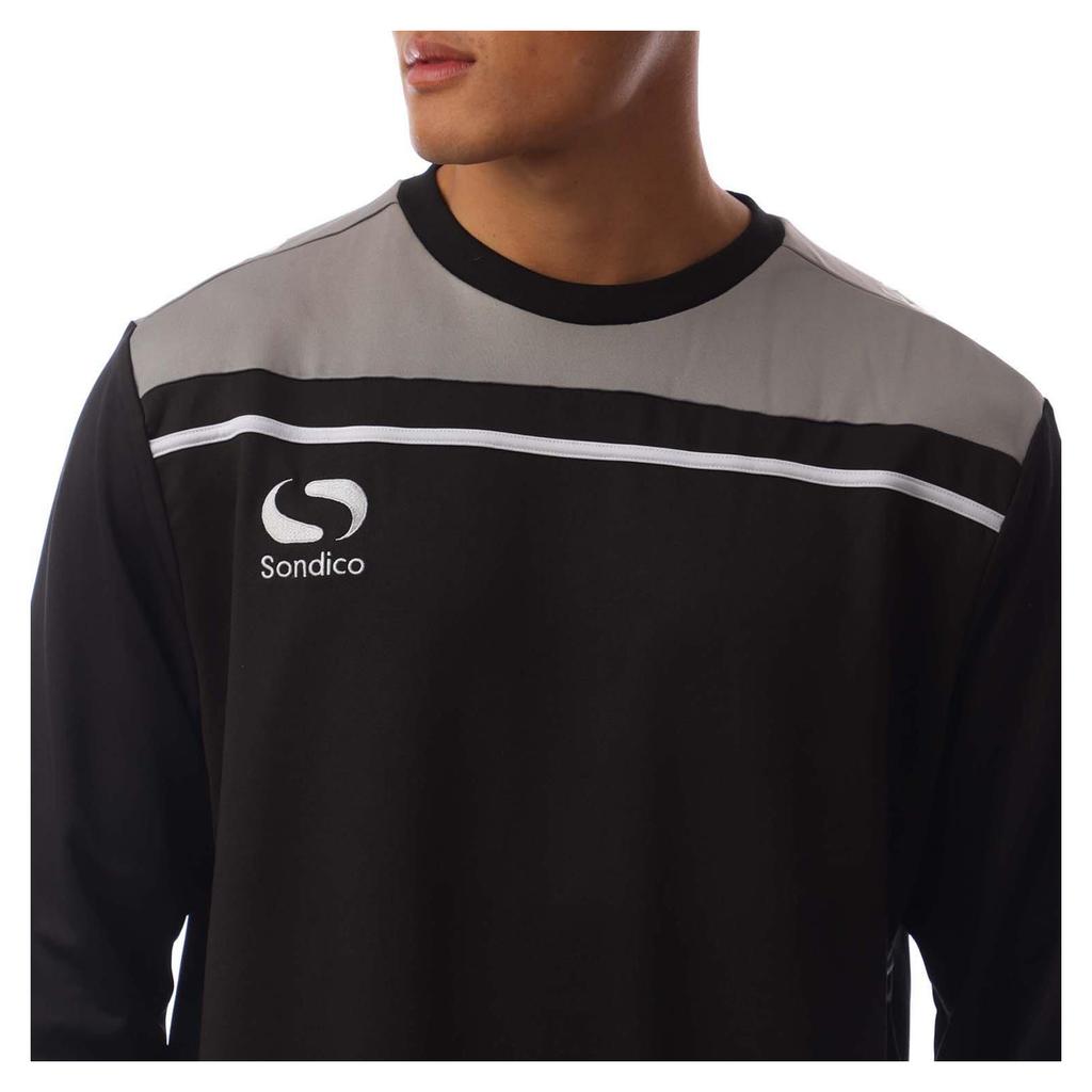 Sondico Mens Precision Striped Long-Sleeved Sweatshirt
