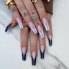 Cross-Border Wearable Nail Art: Super Long Press-On False Nail Tips