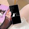 Funny Cute Cat Line Art Clear Case For Samsung Galaxy S26 S25 S24 S23 Ultra S20 S21 FE S22 Plus S26 Ultra S25FE Soft Phone Cover