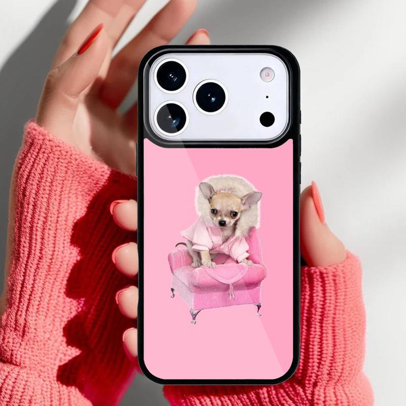 Cute Chihuahua Dog Mom Phone Case for iPhone 17 16 15 14 13 Pro Max Back Cover for 12 11 Pro Coque