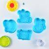 New Blue Easter Egg Cake Mold DIY Cookie Cutters Rabbit Duck Spring Biscuit Fondant Cutter Set Mould Baking Sugarcraft