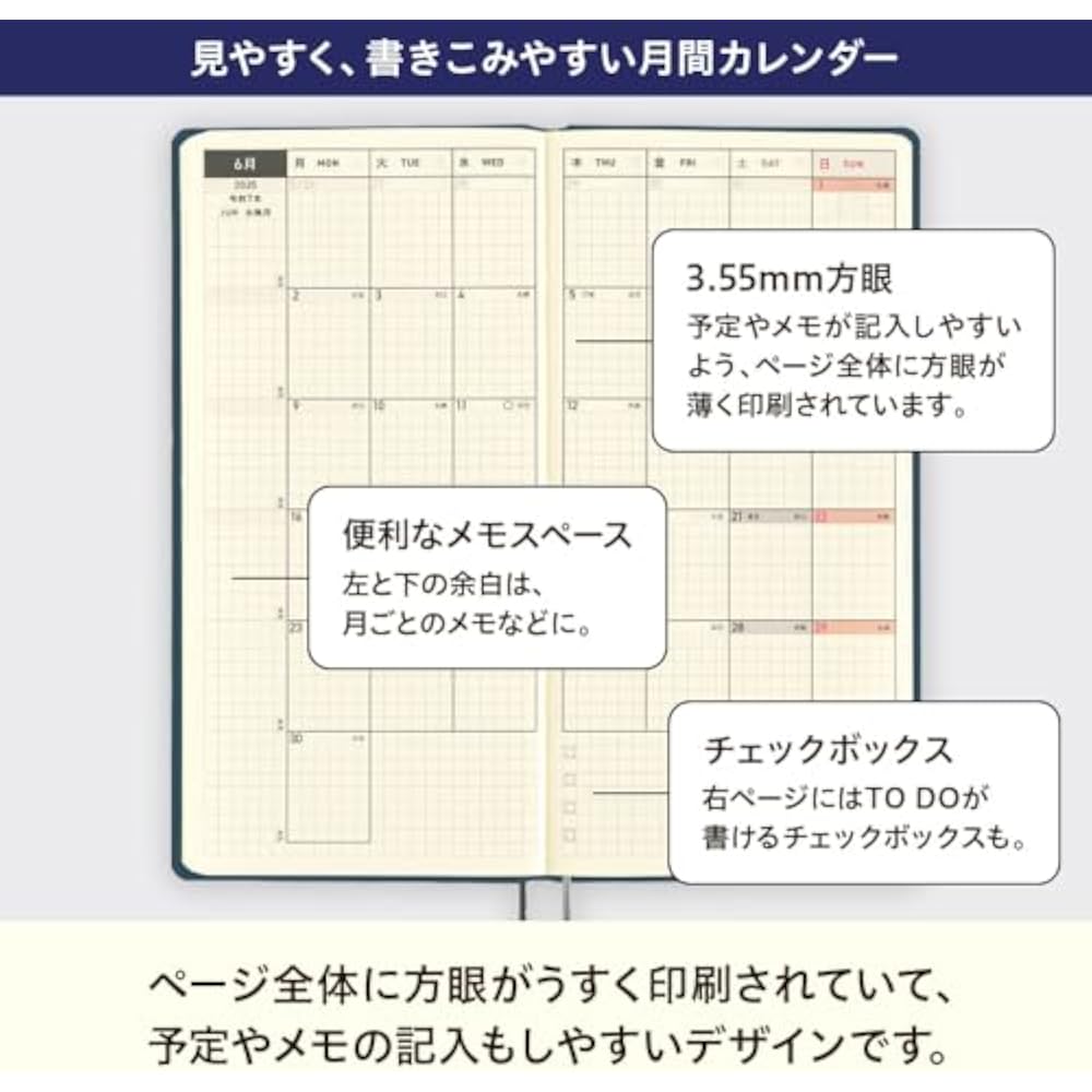 Hobonichi Notebook 2025 WeeksMega Thai & Chief/Cherry January Beginning Weekly Notebook Weekly Le...