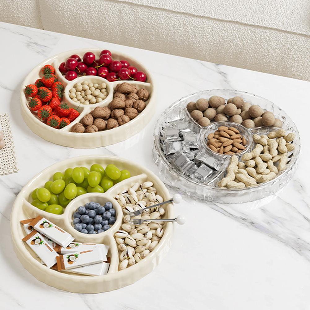 Fruit Snack Serving Tray Large Kitchen Fruit Tray For Dried Fruit