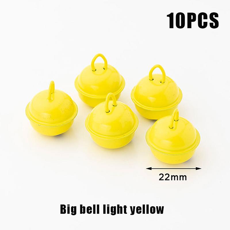 10 szt. 22 mm Kolorowe Malowane Dzwonki Jingle Metalowe Okrągłe Mini Dzwoneczki Ozdoby Dekoracje Wisiorki na Boże Narodzenie Rękodzieło DIY