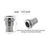 Marine 316 Stainless Steel Thru Hull Fitting Connector Half Thread Water Outlet Boat Bilge Drain Hose Fitting