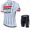 Quick Step Cycling Jersey Set Short Sleeve and Bib Shorts Pro Race Bicycle MTB Ropa Maillot Cycling Clothes Quick-drying