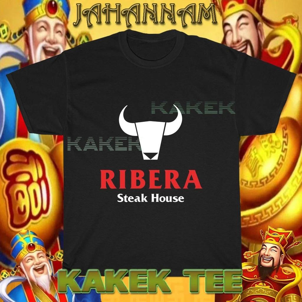 New Ribera Steak House Logo American T shirt Funny Size S to 5XL XL